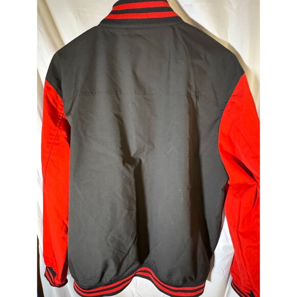 Spire Chaud Varsity Jacket Water Resistant Outerwear, Black Red, Size 2XL, NWT - Picture 2 of 7